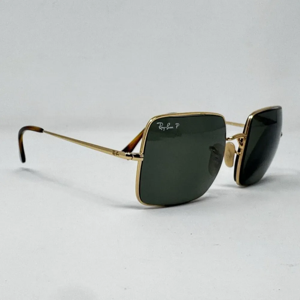 Ray-Ban RB1971 Square 9147/51 Gold Polarized Sunglass Frames 54-19-145